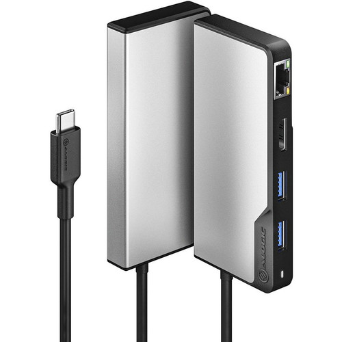 Alogic USB-C Fusion ALPHA 5-in-1 Hub - Space Grey - for Notebook, Smartphone, Tablet - 100 W - USB Type C - 3 x USB Ports - USB Type-C (Fleet Network)