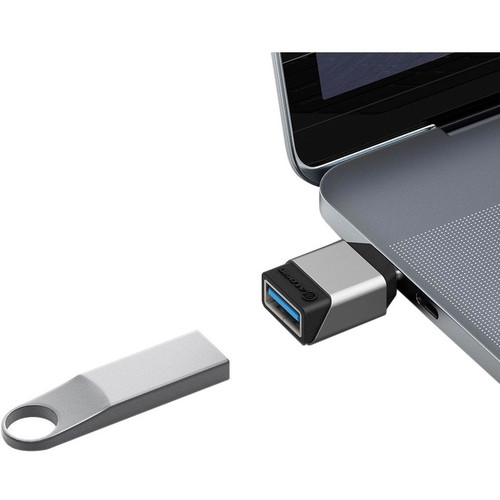 Alogic Ultra Mini USB-C to USB-A Adapter -Space Grey - 1 x Type A USB 3.1 (Gen 1) USB Female - 1 x Type C USB 3.1 (Gen 1) USB Male - - (ULCAMN-SGR)