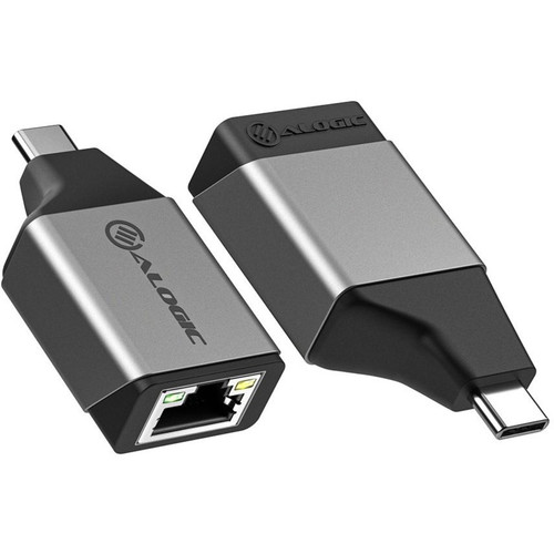 Alogic Ultra Mini USB-C to RJ45 Gigabit Ethernet Adapter - 1 x Type C USB 3.2 (Gen 1) USB Male - 1 x RJ-45 Network Female - Space Gray (Fleet Network)