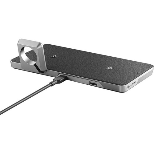 Ultra Power 3 In 1 Wireless Charging Dock For iPhone And AirPods With Apple Watch Charger Mount Grey ALOGIC Output Input DC V UP2QC10AWM-SGR