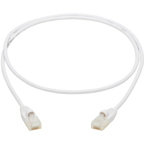 Tripp Lite Safe-IT N261AB-S03-WH Cat.6a UTP Network Cable - 3 ft (0.91 m) Category 6a Network Cable for Network Device, Patch Panel, - (N261AB-S03-WH)