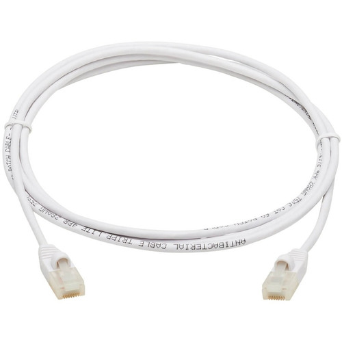 Tripp Lite Safe-IT N261AB-S06-WH Cat.6a UTP Network Cable - 6 ft (1.83 m) Category 6a Network Cable for Network Device, Patch Panel, - (N261AB-S06-WH)