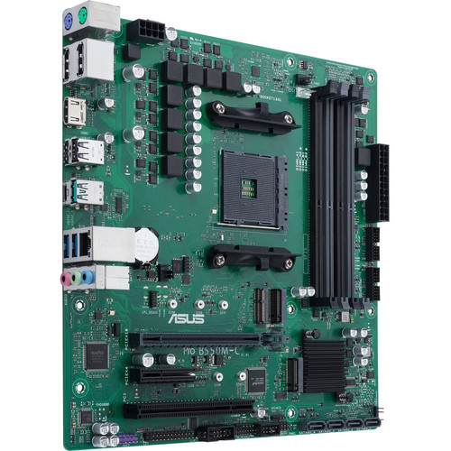 Asus PRO B550M-C/CSM Desktop Motherboard - AMD B550 Chipset - Socket AM4 - Micro ATX - 128 GB DDR4