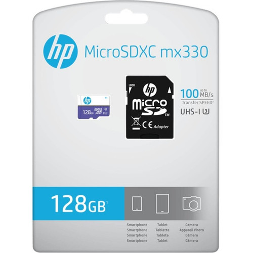 HP microSDXC 128 GB Class 10 UHS I Compact High Speed Storage Card 10/UHS-I Warranty MB/s Read Year P-SDU128U3100HPMX-GE
