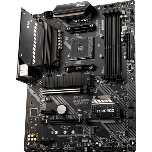 MSI MAG ATX Desktop Motherboard AMD Chipset Socket Built For Gaming And System Builds With Support Up To 128 GB DDR4 Memory B550TORPEDO