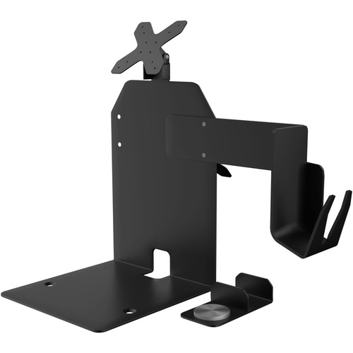 CTA Digital VESA Dual Plate POS Station with Printer Stand, Magnetic Scanner Holder, Card Reader Holder - 75 x 75, 100 x 100 - VESA - (Fleet Network)