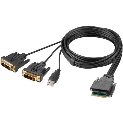 Belkin Modular DVI Dual-Head Host Cable 6 ft. - 6 ft (1.83 m) DVI/Modular/USB-A KVM Cable for KVM Console, KVM Switch, Computer, Mouse (F1DN2MOD-HC-D06)