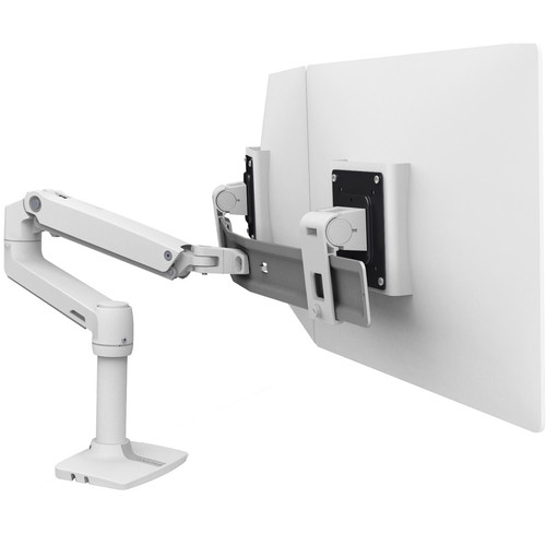 Ergotron Desk Mount for LCD Monitor - White - Height Adjustable - 2 Display(s) Supported - 27" Screen Support - 22 lb (9979.03 g) Load (Fleet Network)