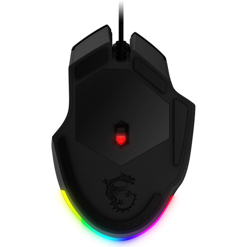 MSI Clutch Elite Wired Optical Gaming Mouse Black USB 2.0 6400 Dpi 6 Buttons Right-handed Button Cable S CLUTCHGM20ELITE
