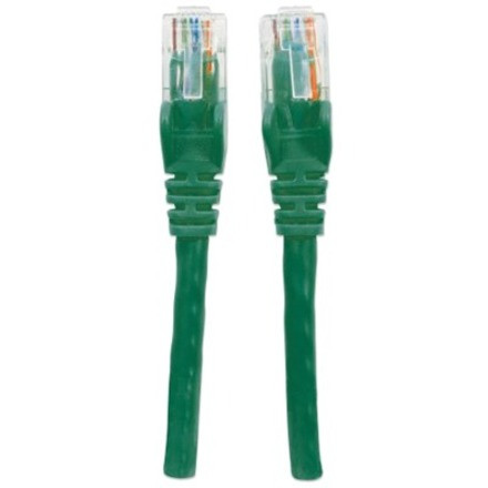 Intellinet Network Patch Cable, Cat6, 0.5m, Green, CCA, U/UTP, PVC, RJ45, Gold Plated Contacts, Snagless, Booted, Lifetime Warranty, - (342469)