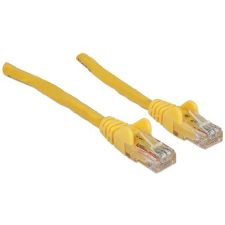 Intellinet Network Patch Cable, Cat6, 3m, Yellow, CCA, U/UTP, PVC, RJ45, Gold Plated Contacts, Snagless, Booted, Lifetime Warranty, - (342377)