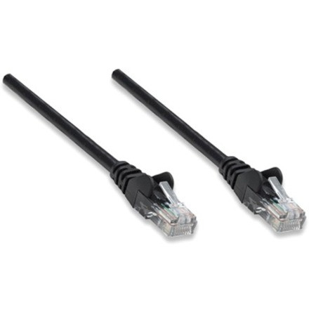 Intellinet Network Patch Cable, Cat6, 5m, Black, CCA, U/UTP, PVC, RJ45, Gold Plated Contacts, Snagless, Booted, Lifetime Warranty, - 6 (343350)