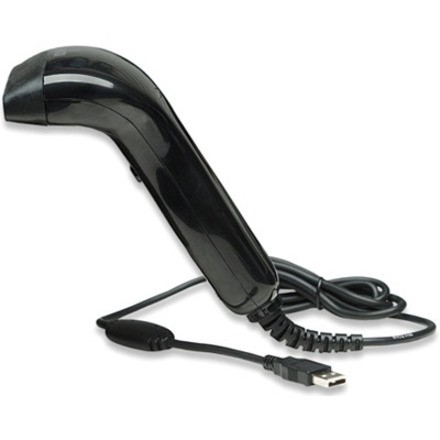 Manhattan 401517 Contact CCD Handheld Barcode Scanner - USB - 120 scan/s - 80mm Scan Width - 152cm Cable - Black