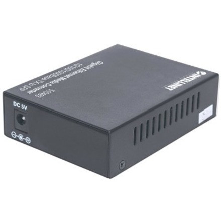 Intellinet 510493 Gigabit Ethernet to SFP Media Converter - 10/100/1000Base-T to SFP Slot - Rack/Wall/Desktop Mountable