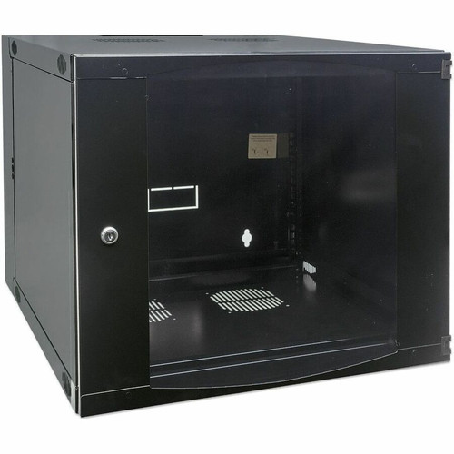 Intellinet Network Cabinet, Wall Mount (Double Section), 9U, 600mm Depth, Black, Flatpack, Max 30kg, 19" , Three Year Warranty - For - (Fleet Network)