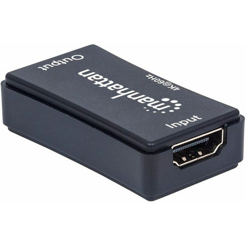 Manhattan 4K HDMI Repeater / Extender - 4096 x 2160 - 164.04 ft (50000 mm) Maximum Operating Distance - 1 x HDMI In - 1 x HDMI Out - - (Fleet Network)