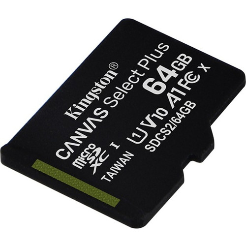 Kingston Canvas Select Plus 64 GB Class 10 UHS I microSDXC 100 MB S Read Dependable Storage SDCS2 64GBCA 10/UHS-I Lifetime Warranty MB/s SDCS2/64GBCA