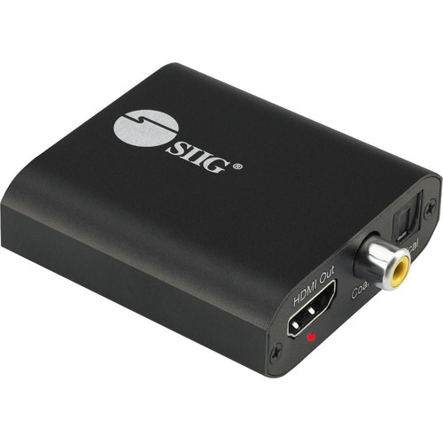 SIIG 4K HDMI with Audio Extractor Converter - Functions: Signal Conversion, Audio Extraction, Audio Compression - 3840 x 2160 - USB - (Fleet Network)