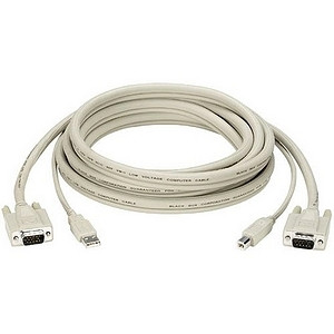 Black Box ServSwitch USB to CPU/Server Cable - 16 ft USB KVM Cable - First End: 1 x 15-pin HD-15 - Male, 1 x USB Type A - Male - End: (Fleet Network)