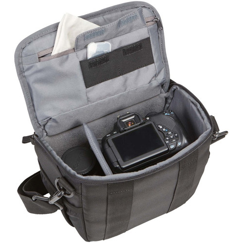 Case Logic Bryker BRCS-103 Carrying Case DSLR Camera, Accessories, Camera Lens, Memory Card, Lens Cap - Black - Polyester Body - 1680D (3203658)