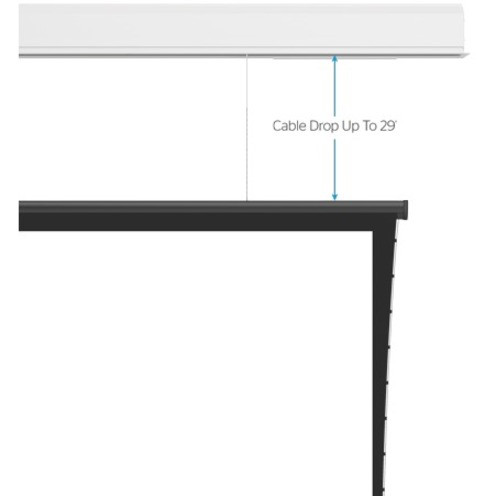 Da-Lite Wireline Advantage 189" (4800.60 mm) Electric Projection Screen - 16:10 - HD Progressive ReView 0.9 - 100" (2540 mm) Height x (29455E)