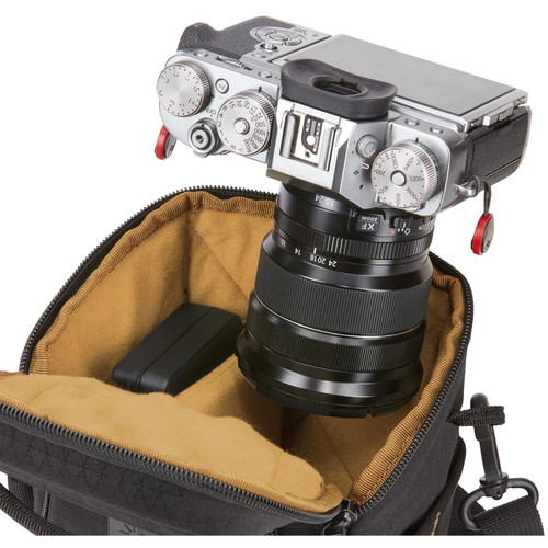 Case Logic Viso CVCS-101 Carrying Case (Holster) Digital Camera, Camera Lens, Accessories - Black - Water Resistant - Polyester Body - (3204531)