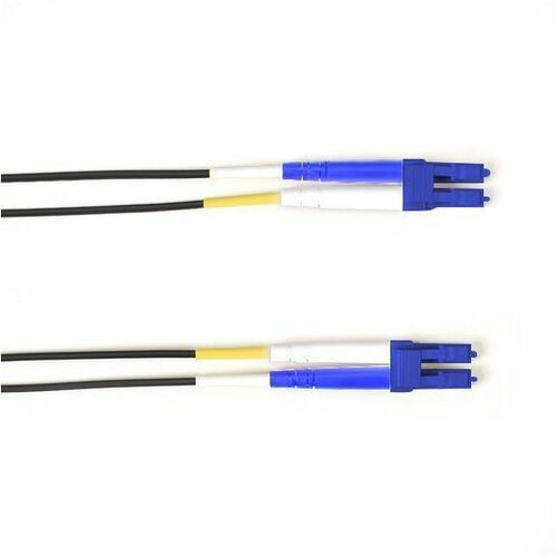 Black Box Fiber Optic Duplex Patch Network Cable - 32.8 ft Fiber Optic Network Cable for Network Device - First End: 2 x LC Network - (Fleet Network)