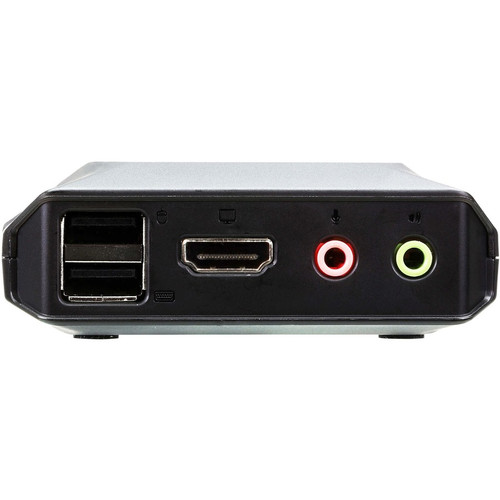 ATEN 2-Port USB 4K HDMI Cable KVM Switch with Remote Port Selector - 2 Computer(s) - 4096 x 2160 - 5 x USB - 3 x HDMI (Fleet Network)