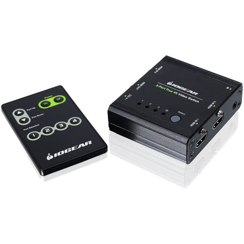 IOGEAR GHSW8431 3-Port True 4K HDMI Switch - 4096 x 2160 Resolution - 2 x 1 Display Switching