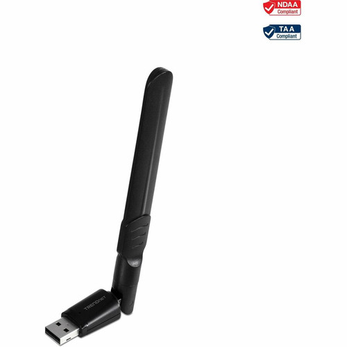 TRENDnet TEW-805UBH IEEE 802.11ac Wi-Fi Adapter  - USB 3.1 - 1.17 Gbit/s - 2.40 GHz ISM - 5 GHz UNII - External (Fleet Network)