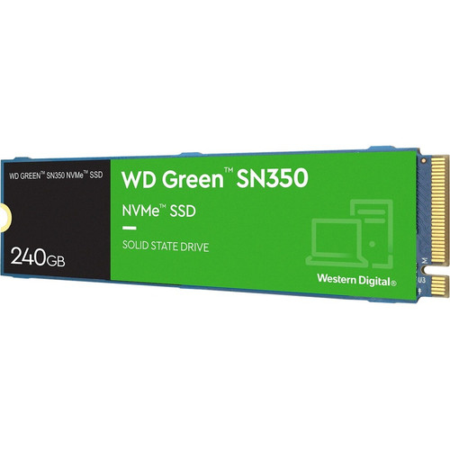 Western Digital Green SN350 WDS240G2G0C 240 GB Solid State Drive - M.2 2280 Internal - PCI Express NVMe (PCI Express NVMe 3.0 x4) - PC (WDS240G2G0C)