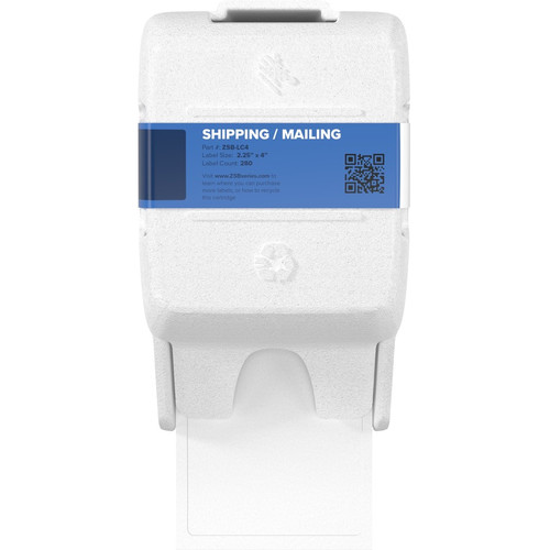Zebra Shipping / Mailing Label - - DiameterCartridge - Permanent Adhesive - Rectangle - Direct Thermal - White - Paper - 280 / - 280 (Fleet Network)