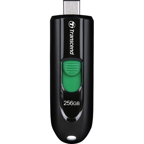 Transcend JetFlash 790C 256GB USB 3.2 (Gen 1) Type C Flash Drive - 256 GB - USB 3.2 (Gen 1) Type C - Black (Fleet Network)