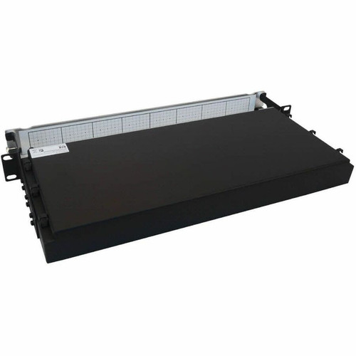 Tripp Lite series N48S-8L2L-10 Preloaded Fiber Panel - 8 x Duplex - 1U High - Yellow - 19" Wide - Rack-mountable (N48S-8L2L-10)
