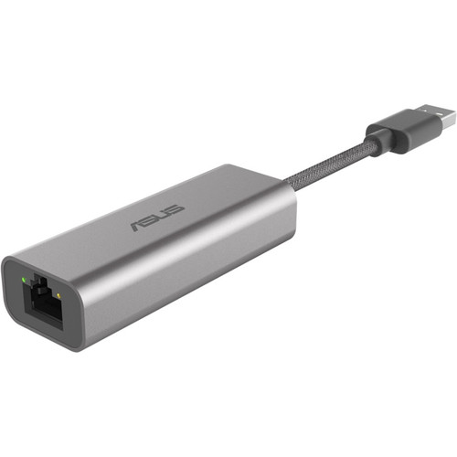 Asus USB-C2500 2.5Gigabit Ethernet Adapter - USB 3.2 (Gen 1) Type A - 1 Port(s) - 1 - Twisted Pair - 2.5GBase-T - Portable (Fleet Network)