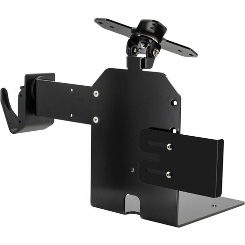 CTA Digital VESA Compatible Curved Stand &amp; Wall Mount Add-On (Silver) - 45 x 45, 75 x 75 - VESA Mount Compatible - Steel, Metal - (ADD-CURVES)