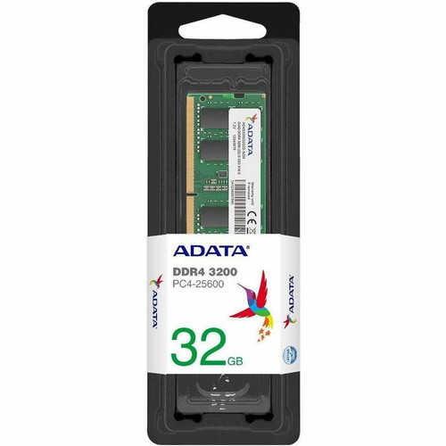 Adata Premier 32GB DDR4 SDRAM Memory Module - For Notebook - 32 GB (1 x 32GB) - DDR4-3200/PC4-25600 DDR4 SDRAM - 3200 MHz - CL22 - V - (Fleet Network)