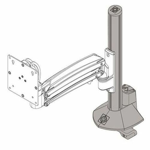 Chief KXC K1C K2C Column Desk Clamp Base Accessory, Silver - KXC K1C K2C Column Desk Clamp Base Accessory, Silver (Fleet Network)