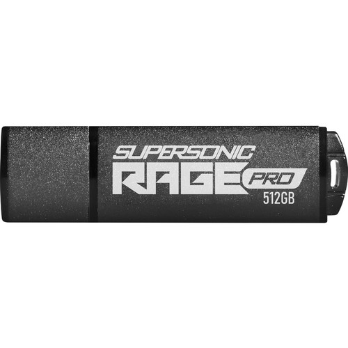 Patriot Memory Supersonic Rage Pro USB - 512 GB - USB 3.2 (Gen 1) - 420 MB/s Read Speed - 5 Year Warranty (PEF512GRGPB32U)