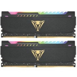 Patriot Memory Viper Steel RGB 16GB (2 x 8GB) DDR4 SDRAM Memory Kit - For Computer, Motherboard - 16 GB (2 x 8GB) - DDR4 SDRAM - 3200 (PVSR416G320C8K)