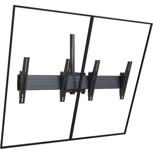 Chief LCM2X1UP400 Fusion Ceiling Mount for Menu Boards - 40" to 65" Screens - Tilt - Swivel - Adjustable Roll - TAA Compliant