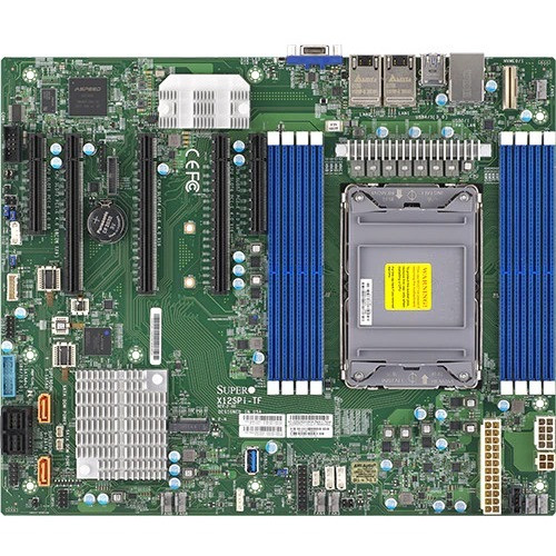 Supermicro X12SPI-TF Server Motherboard - Intel C621A Chipset - Socket LGA-4189 - Intel Optane Memory Ready - ATX - Xeon Processor - 2 (Fleet Network)