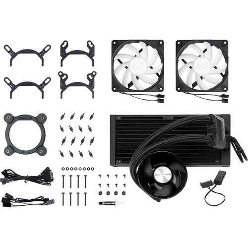 In Win Liquid CPU Cooler With UMA Thermal Solution Dual Fan Compact Performance Diameter Maximum CFM Mm S X BR24