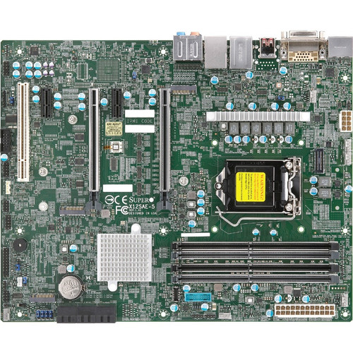 Supermicro X12SAE-5 Workstation Motherboard - Intel W480 Chipset - Socket LGA-1200 - ATX - Xeon, Core i3, Core i5, Core i7, Core i9, - (Fleet Network)