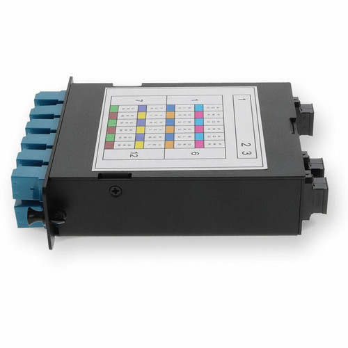 AddOn 4-Bay Cassette 3x 12-Fiber MPO In, 12 LC Duplex Out, Single-mode Duplex OS2 - 12 x Duplex (ADD-4BAYC3MP12LCDS2)