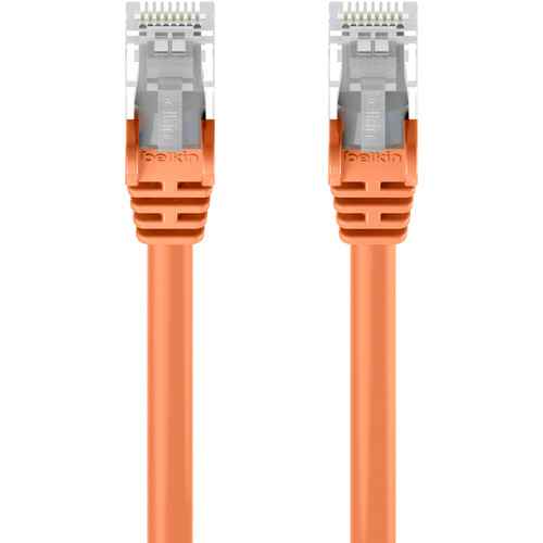 Belkin Cat5e Patch Cable - RJ-45 Male Network - RJ-45 Male Network - 3.05m - Orange (A3L791-10-ORG-S)