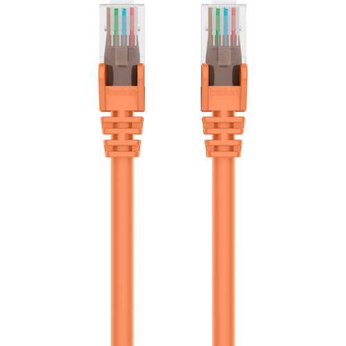 Belkin Cat5e Patch Cable - RJ-45 Male Network - RJ-45 Male Network - 3.05m - Orange (A3L791-10-ORG-S)
