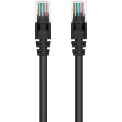 Belkin Cat5e Network Cable - RJ-45 Male Network - RJ-45 Male Network - 9.14m - Black (A3L791-30-BLK-S)