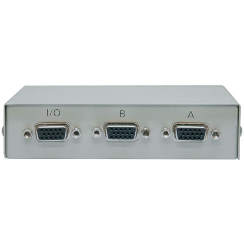 Tripp Lite Manual 2 Port VGA SVGA Video Switch With Three Connectors For 1600 X 1280 Device Output HD15F Input In B112-002-R