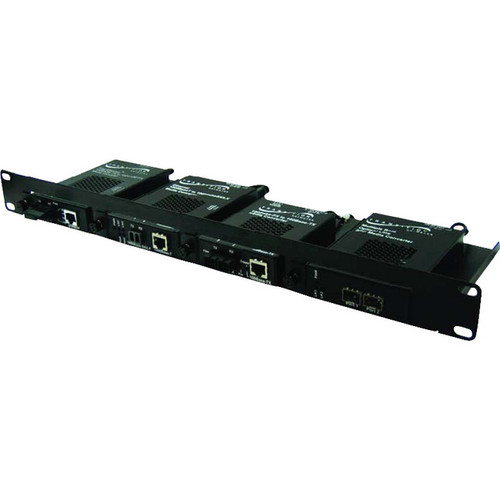 Transition Networks 4-slot Media Converter Shelf - 17" (431.80 mm) Width (Fleet Network)